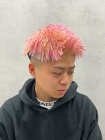 ルースト 西院店(ROOST)&nbsp;MEN’S HAIR/パイルツイスト/ピンクハイライト/眉毛サロン
