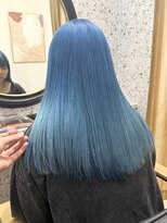 ラニヘアサロン(lani hair salon)&nbsp;アクアブルー/水色/寒色カラー/青色/ブルーカラー/透け感カラー