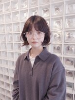 フィルムス 表参道(FILMS)&nbsp;ミニボブレイヤー/レイヤーカット/ウォームベージュ/前髪/表参道