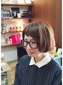 ショートバングボブ
