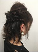 大人ボブのハーフアレンジ♪
