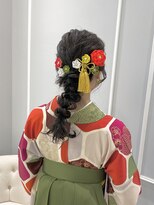 黒髪ロングの和装ヘア