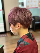 フレンズ 環状通東店(friend's)&nbsp;刈り上げショート×ピンク　12