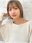 外はねbob × シアベージュ