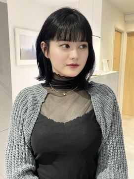 ヨーク(YOKE) 【 YOKE 】結べるボブ切りっぱなしボブ暗髪ワイドバング