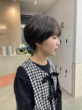 サンド 鹿児島中央(sand) @ayumi_sand マッシュショート ショートカット グレージュ