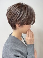 ルーファス 恵比寿 渋谷(Ruufus) ショートボブ/白髪ぼかしハイライト/30代40代