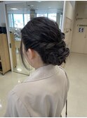 結婚式ヘア/ポニーテールアレンジ/平塚アレンジ/お呼ばれヘア