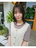 ミディアムボブ×フェイスラインのレイヤー