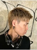 ツーブロックビジネスショートフェードスパイラルツイストパーマ