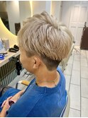 ブリーチ　ケアブリーチ　メンズハイトーン　シルバー