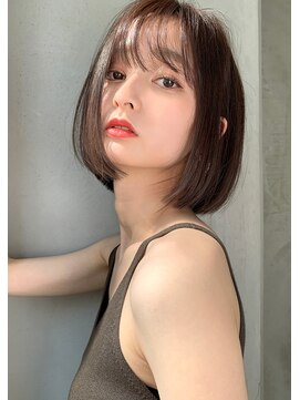 ロゼ 京橋(Rose) 【ROSE】大人ボブ＿シースルーバング＿アッシュカラー