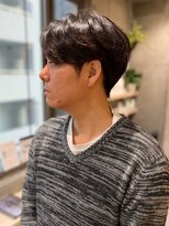 ゼストプラス(ZEST plus)&nbsp;men'sセンターパート×ニュアンスパーマ！