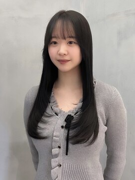 ロンドジェネルーズ 柏(Lond generous) 韓国柏顔周り縮毛矯正髪質改善レイヤー前髪カット韓国風ヘアボブ