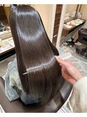 20代30代40代大人可愛い髪質改善暗髪カラー艶感ストレート透明感