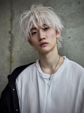 ネハス ナガオカ(nehus.nagaoka) xメンズブリーチ/ホワイトグレージュ/レイヤーカット