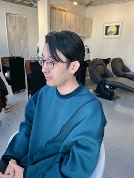 メンズカット バイ ソイクフ(メンズカット by SOY-KUFU) 20代30代40代◎ツーブロックマッシュセンターパート