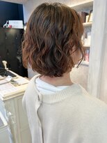 キャアリー(Caary)&nbsp;福山人気20代30代くしゅふわボブパーマニュアンスゆるスタイル