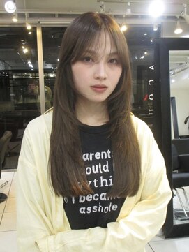 アクアオモテサンドウ(ACQUA omotesando) ◯オリーブベージュカラー/ロングレイヤーカット/表参道レイヤー