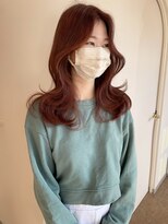 クム(QUMU) ピンクベージュ×レイヤーカット