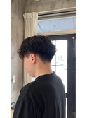 マッシュ×パーマ
