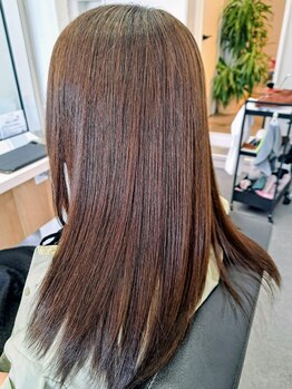マインド(MIND)の写真/なめらかストレート！！湿気や汗にも負けないサラ艶髪！！手触り柔らかです(^^♪