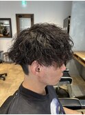 波巻きパーマ