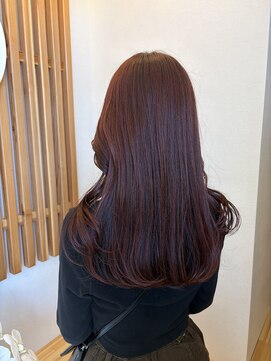 アミュー(Amyu) 深みのあるボルドーカラーで艶髪へ！！