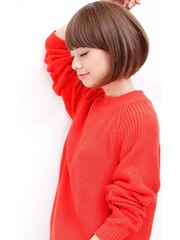 簡単スタイリングボブヘアスタイル