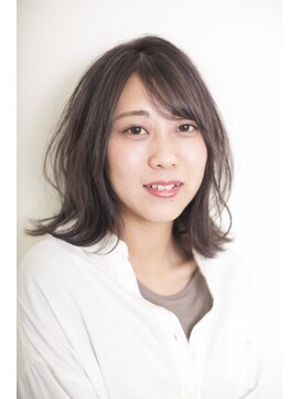 アームスヘアー(ARMS HAIR) アッシュグレー×外ハネロブ