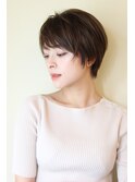 大人可愛い頭の形を綺麗に見せるショート　30代40代大人可愛い