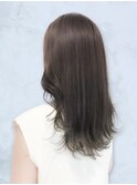 外国人風で赤みオフ☆透明感アッシュグレージくせ毛パーマ