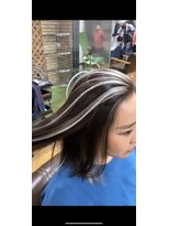 ラフ 難波店(LAFF)&nbsp;#黒髪#ボブルフ#ネビージュ#小顔#ワンレン