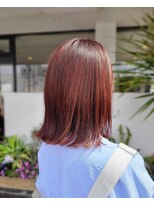 カロンシェリー(CARON cherie) デザインカラー 髪質改善 ヘッドスパ ピンクブラウン