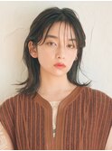 ツヤミディアムヘア