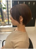 マロンベージュ_マニッシュショート_ベージュブラウン