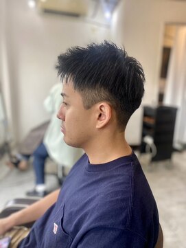 ソイクフ 四条大宮店(SOY-KUFU) 【soy-kufu】MEN'S HAIR束感ショートアッシュブラック