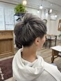 ヘアアレンジショップポレール 1ブリーチからのオンカラーでミルクティーアッシュ