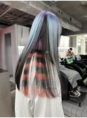 ライトブルー×デザインボーダー