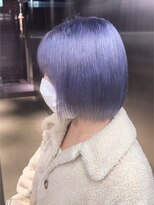 ペレ 栄店(PELE) 黒髪/グレーベージュ/レイヤーロング/ブリーチ/栄/名駅