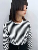 ペイジヘアー(paige hair)&nbsp;ミディアムボブ/顔周りデザイン/インナーカラー/ボブ/ミディアム