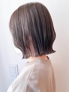 セイドット リー(Say. Ree) Say.切りっぱなしボブ黒髪カーキベージュくびれボブ青山表参道