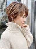 ショートカット/くびれショート/大人美人ショート/ショートボブ