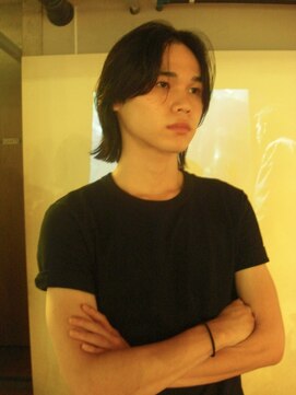 ノラジャーニー(NORA Journey) メンズボブウルフメンズミディアムレイヤーカットメンズウルフ