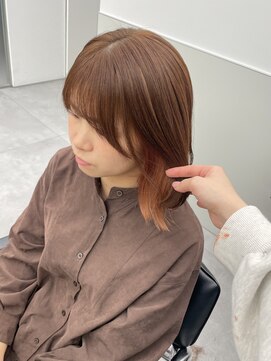 ゴウトゥデイシェアサロン 町田店(GO TODAY SHAiRE SALON) イヤリングカラーオレンジ♪