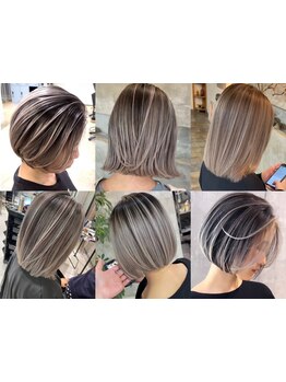 ケアブリーチでうる艶に*白髪を楽しむStyleをご提案[長岡/古正寺/ブリーチ/ハイトーンハイライト/学割U24]