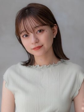 ケアリー 越谷レイクタウン(Carelly) デザインカラー/レイヤーカット/ウェットヘア/オリーブベージュ