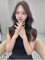 リリー(Lilley)&nbsp;マロンベージュ×小顔レイヤー×韓国風巻き×髪質改善