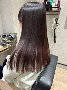 ビアンコ カーロ 戸越公園店(Bianco caro) ワインレッド×艶髪