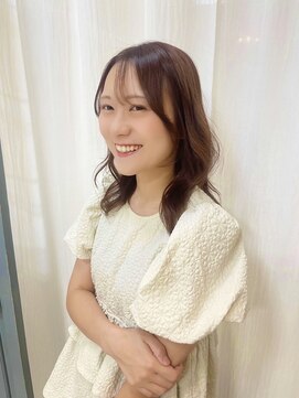 エミュ 天文館店(eMu) ブリーチなし♪ピンクラベンダーベージュ×くびれレイヤー